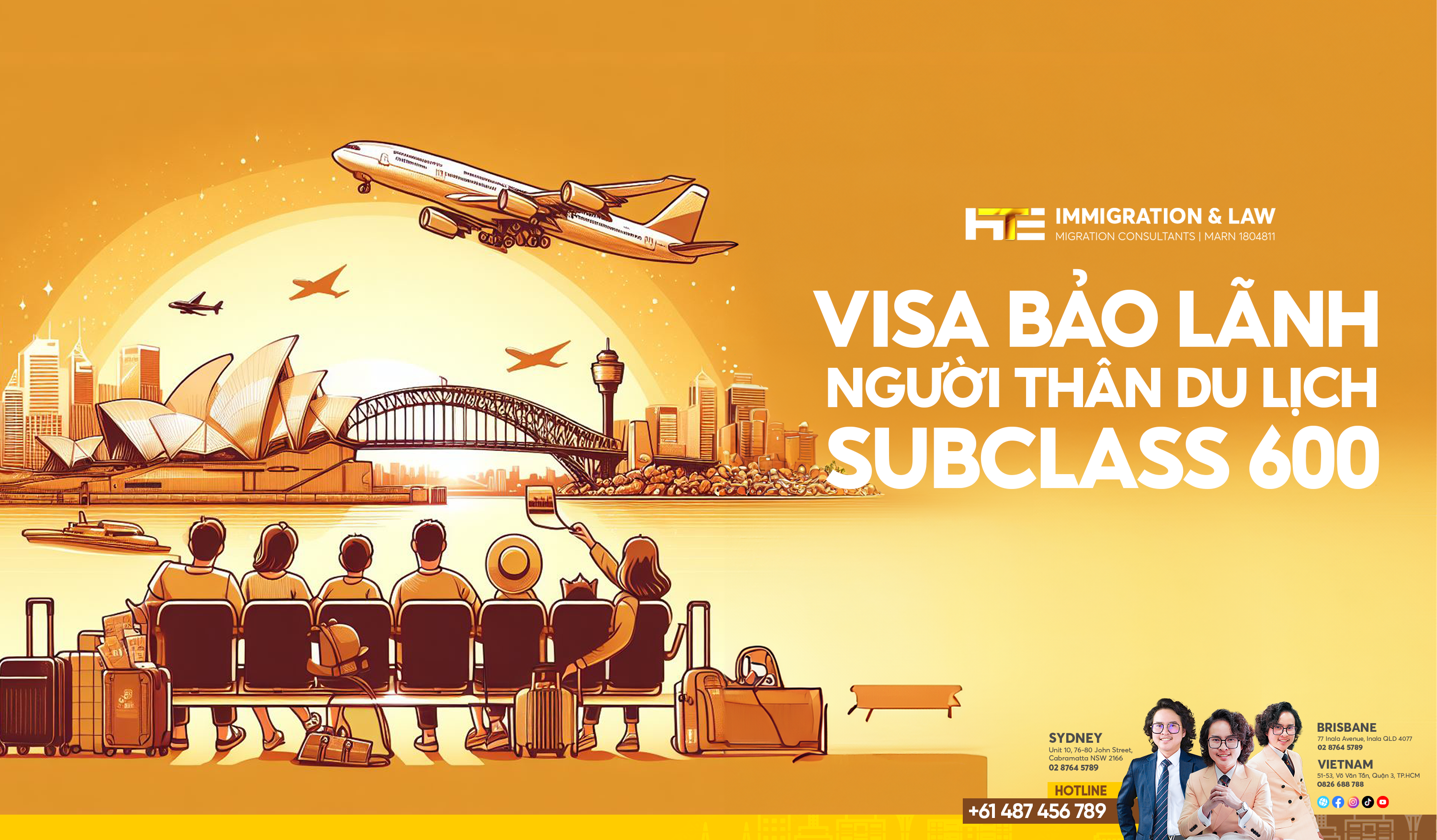 visa bảo lãnh người thân du lịch úc