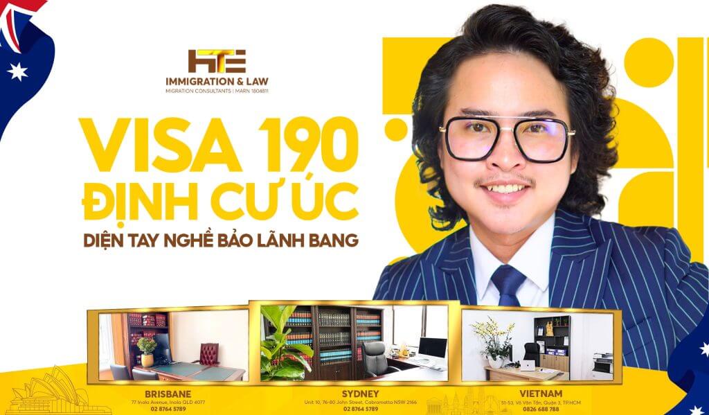 visa 190 định cư úc diện tay nghề bảo lãnh bang