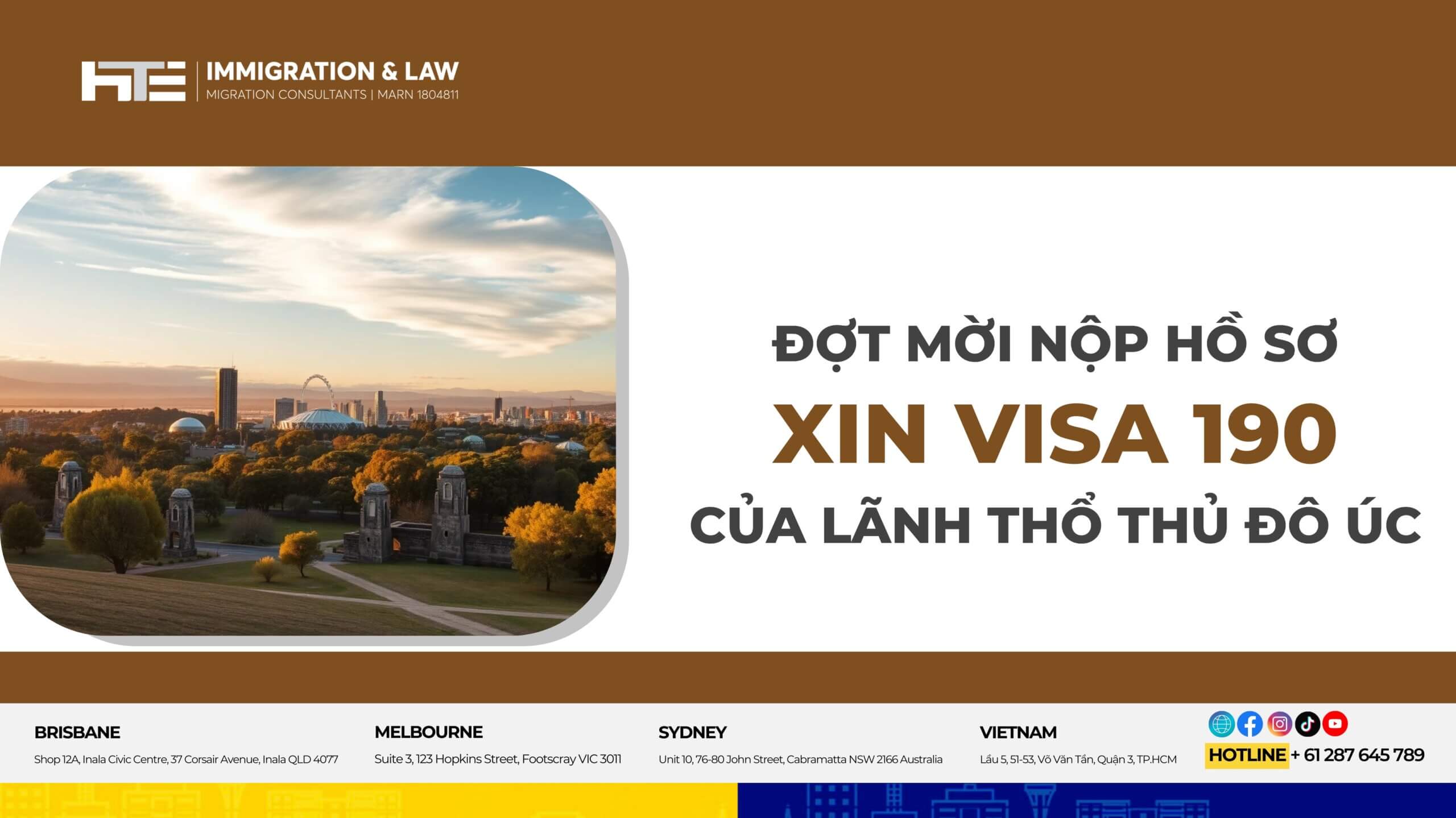 Vong Moi Nop Ho So Visa 190 Cua Lanh Tho Thu Do Uc