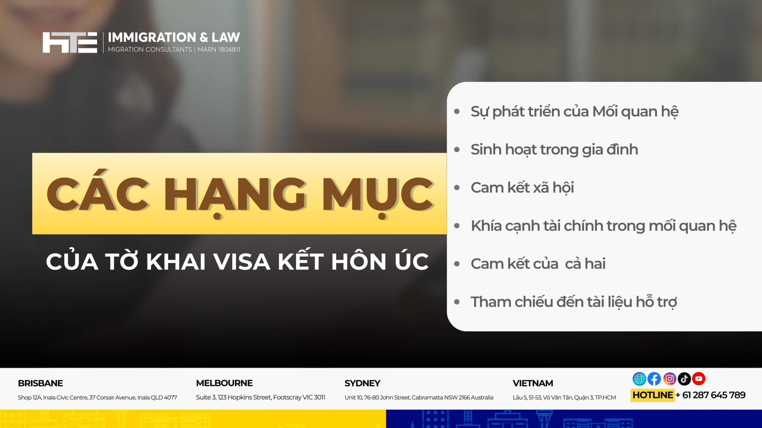 Cac hang muc cua to khai visa ket hon uc