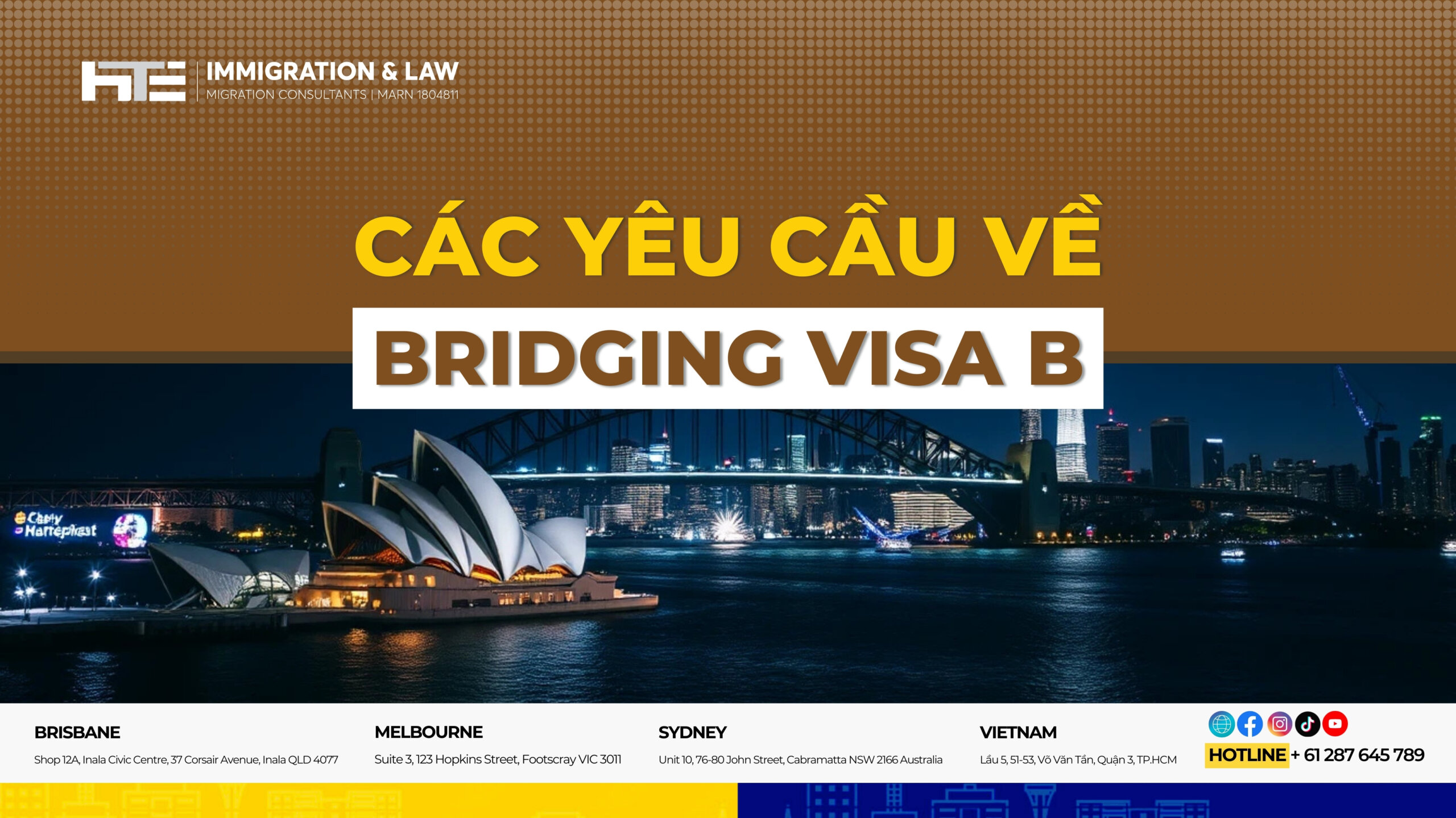 Cac yeu cau ve Bridging Visa B