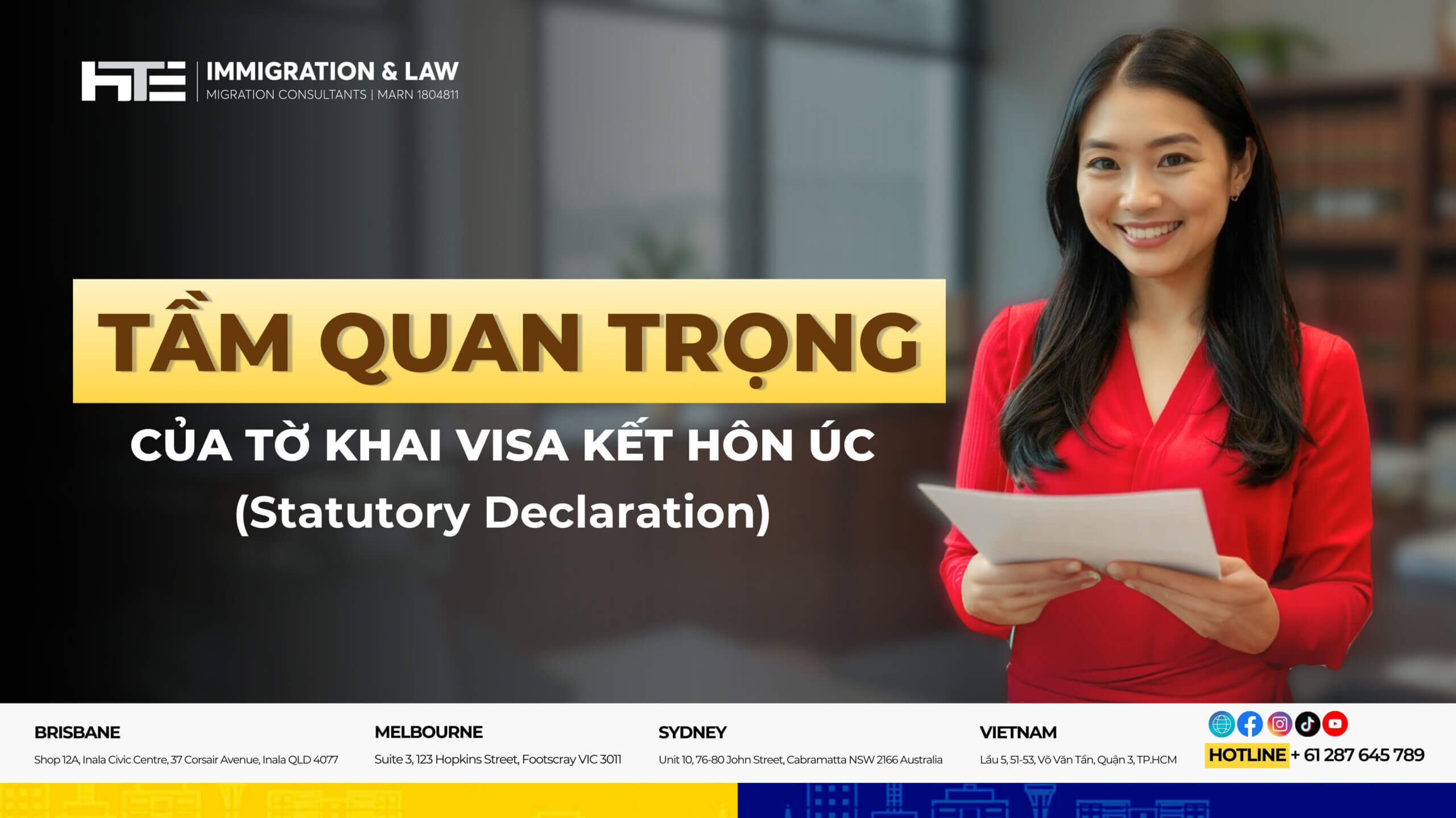 Tam quan trong cua to khai visa ket hon uc (statutory declaratio