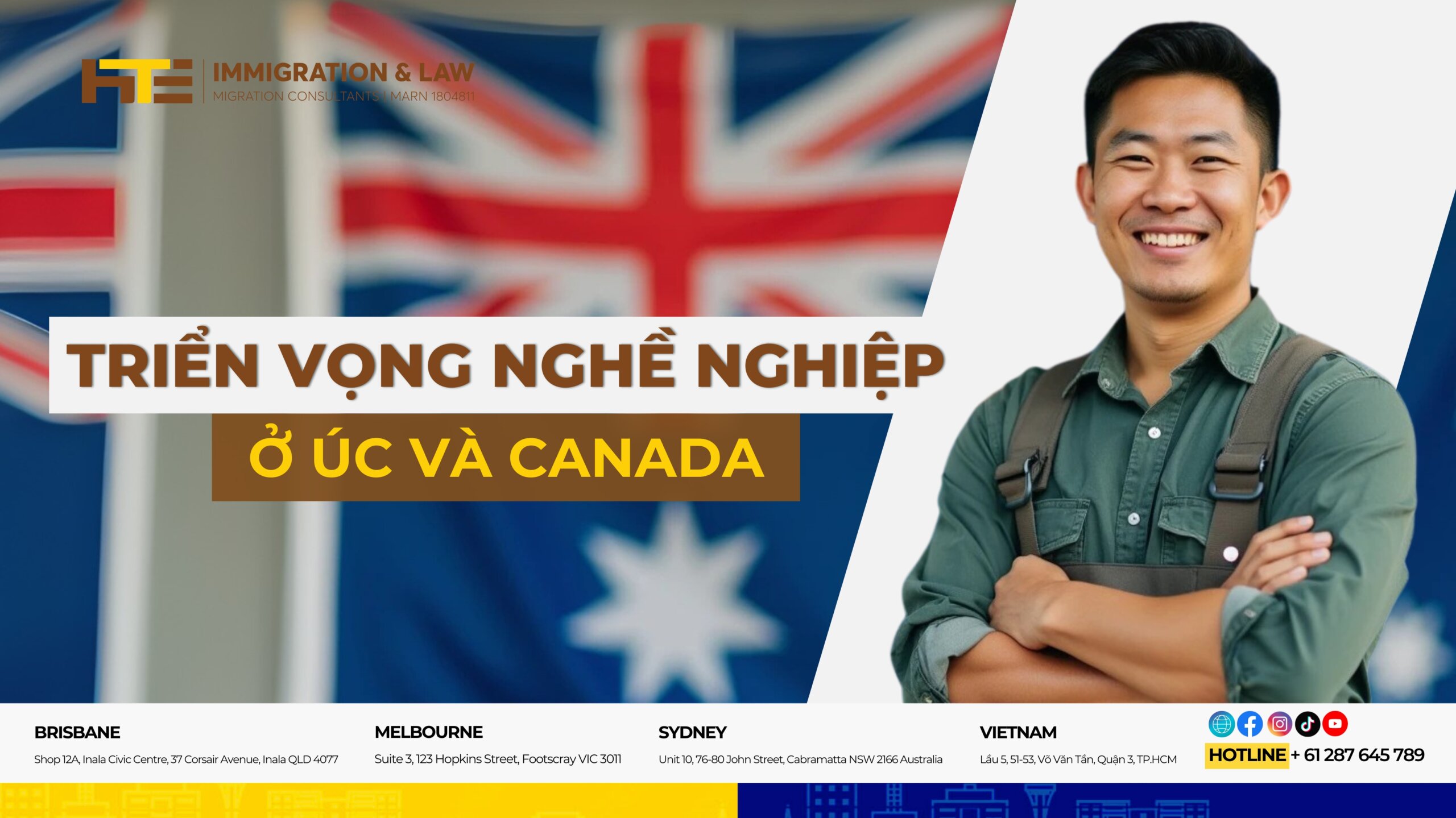 Trien vong nghe nghiep o Uc va Canada