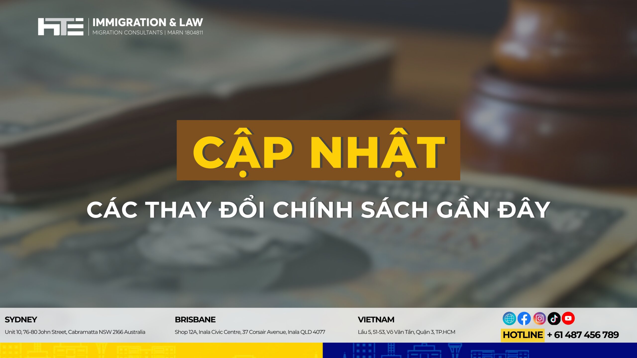 Cap nhat ve cac thay doi chinh sach gan day