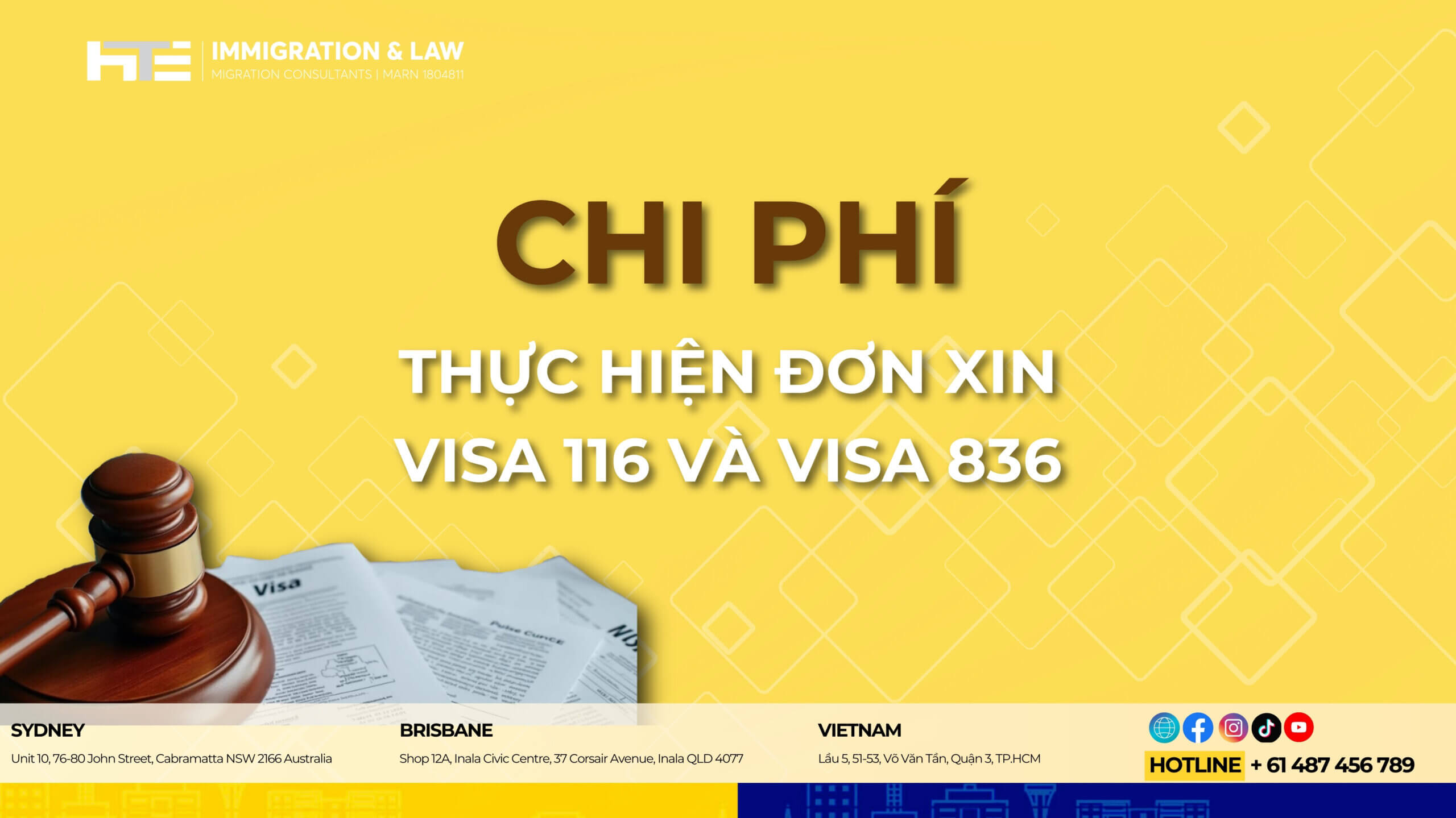 Chi Phi Xin Visa 116 va Visa 836