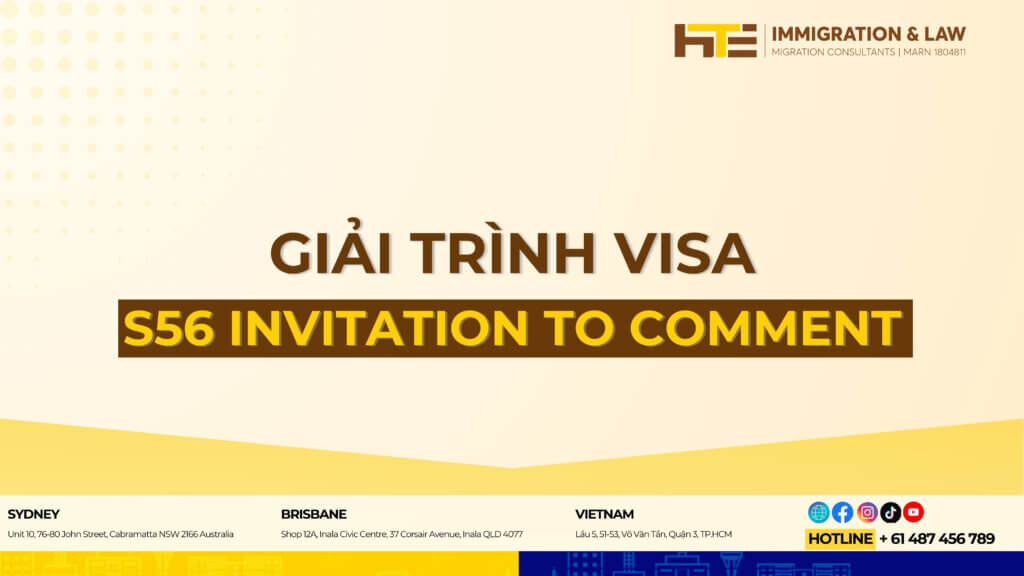 Giari trình visa S56 - Request for information là gì?