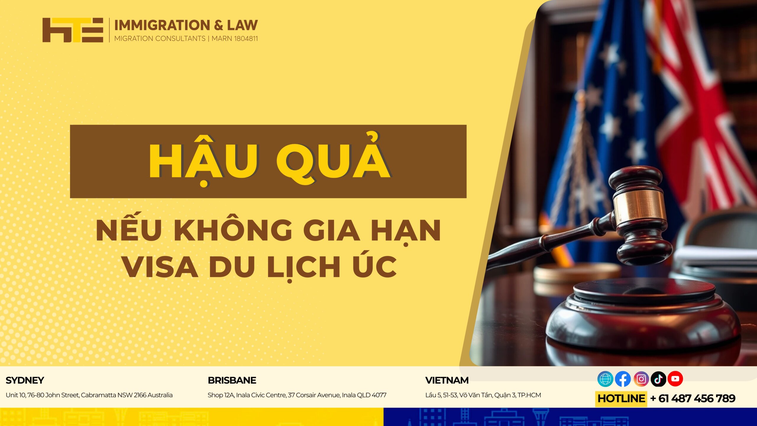 Hau qua neu khong gia han visa du lich uc