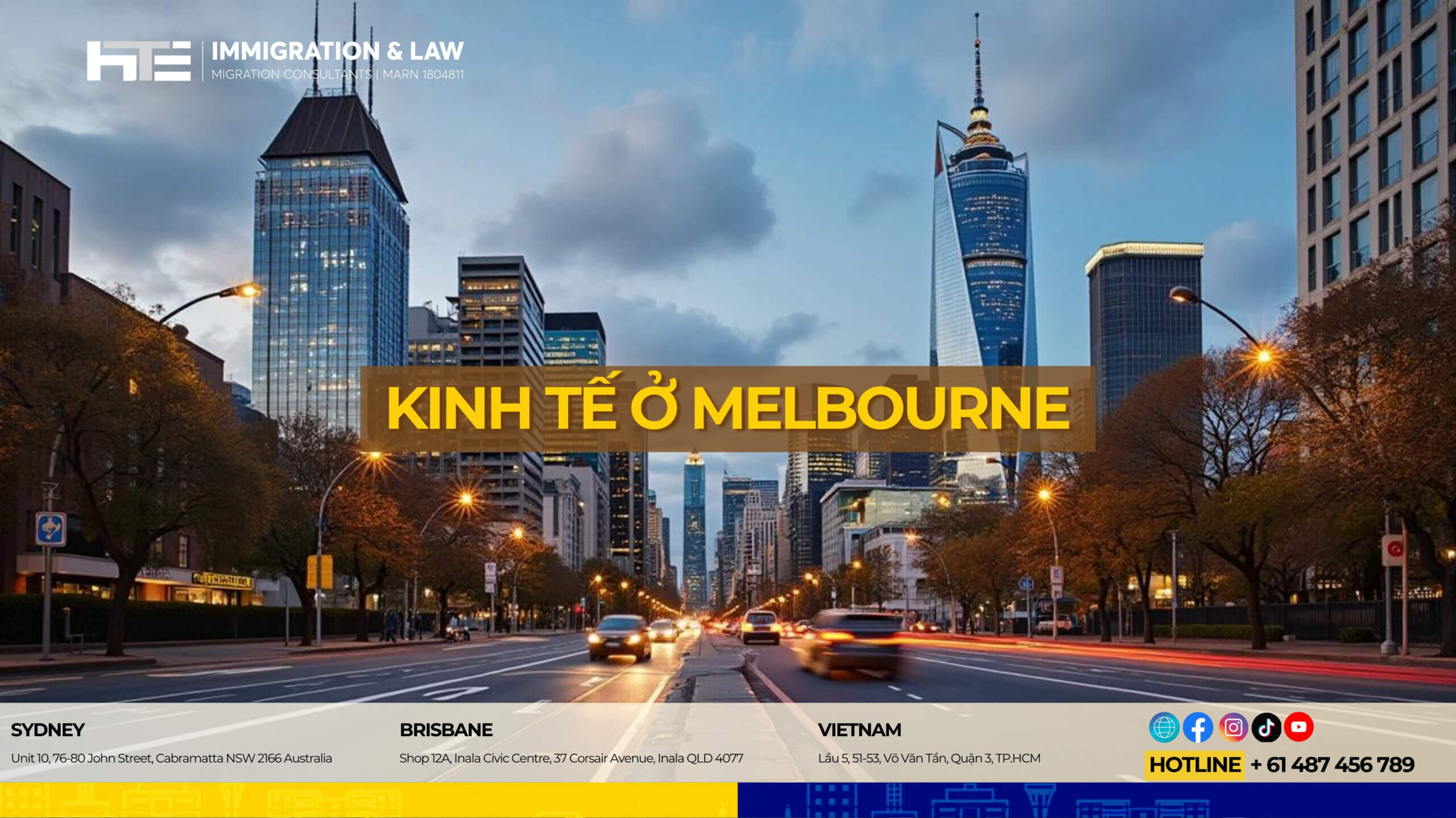 thành phố Melbourne sầm uất, hiện đại