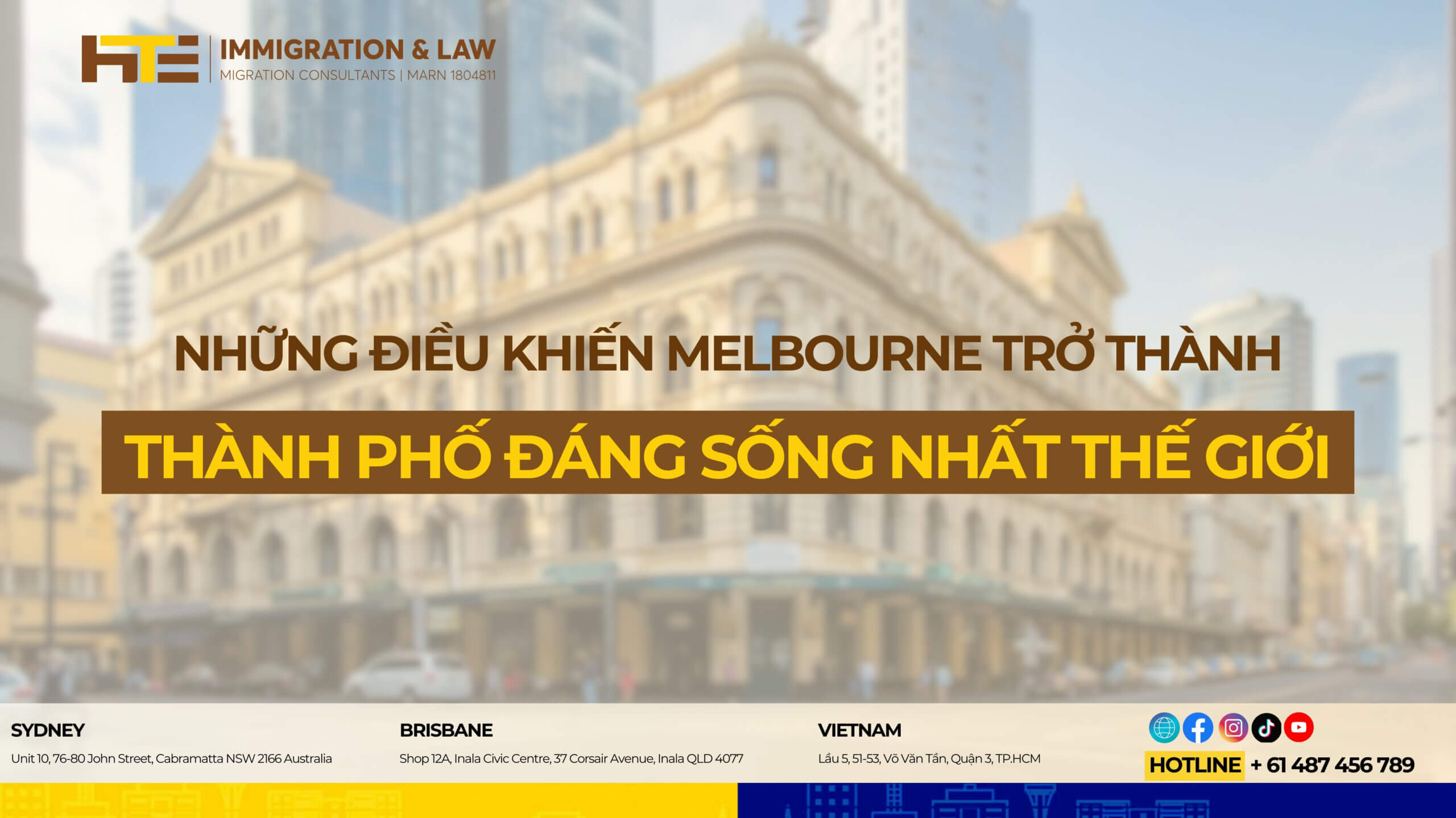 Thành phố Melbourne đáng sống nhất thế giới