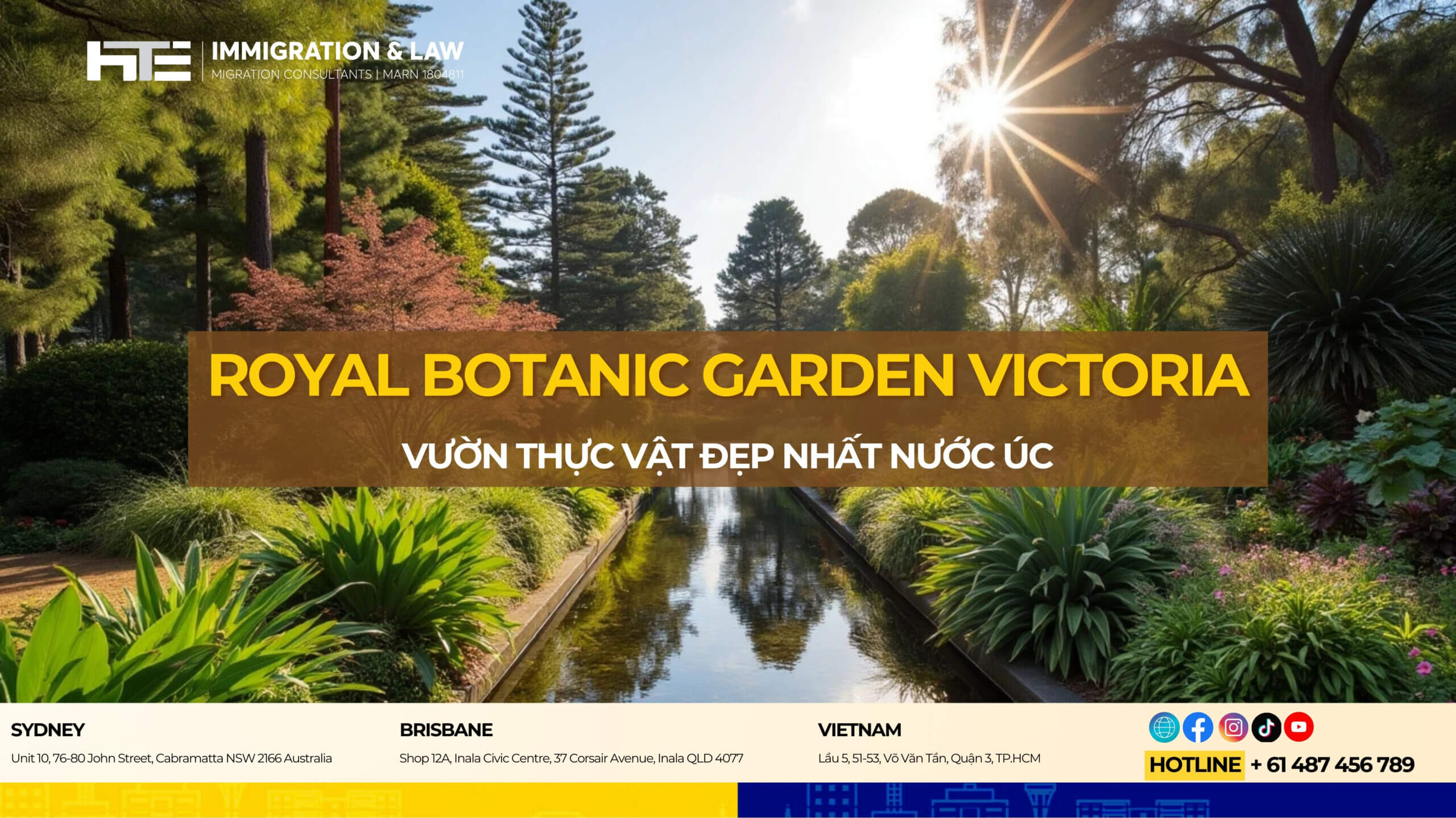 Royal Botanic Garden Victoria - Vườn bách thảo hoàng gia Victoria