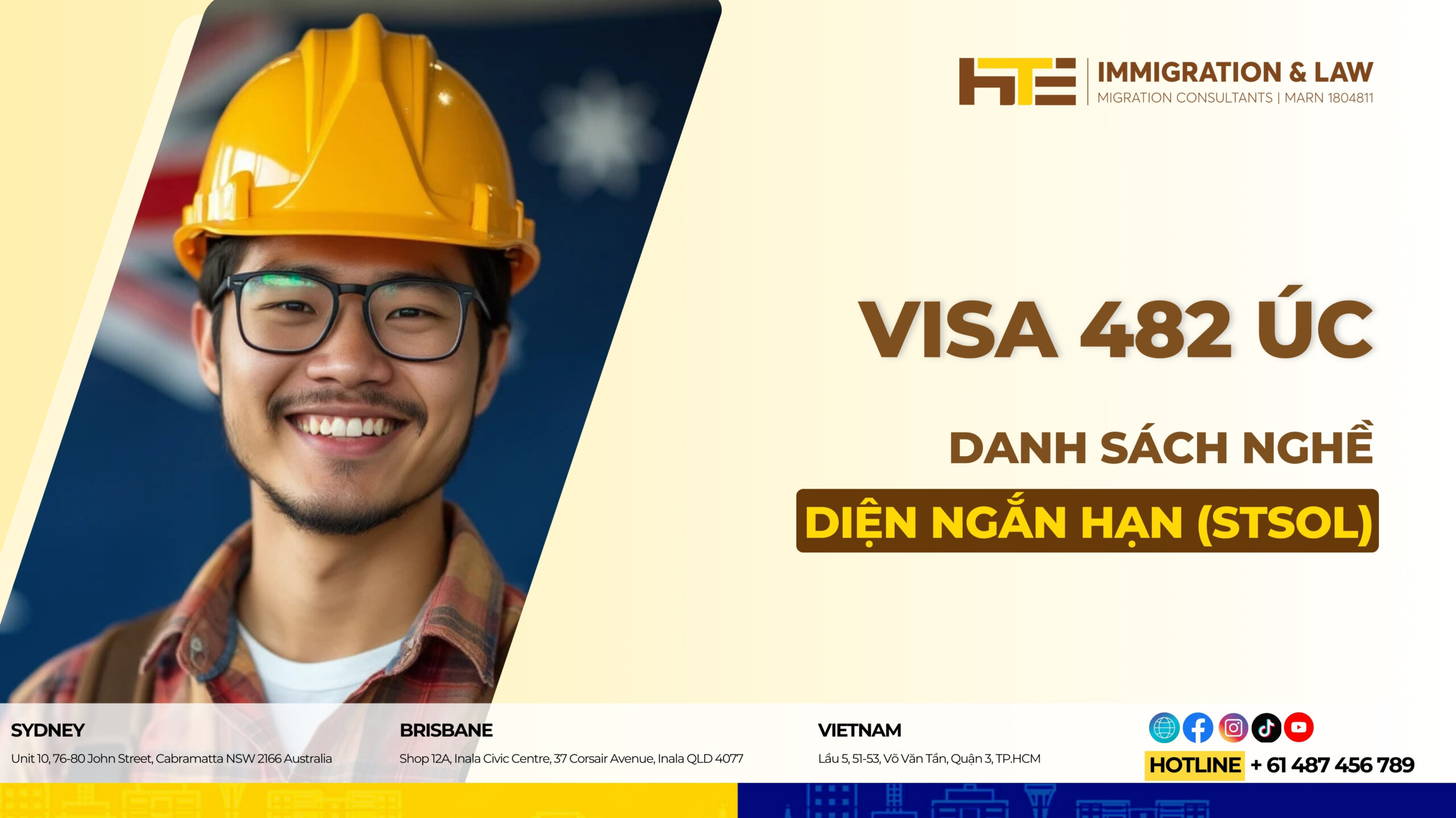 Visa 482 Úc Danh Sách Ngành Nghề Diện Ngắn Hạn (STSOL)