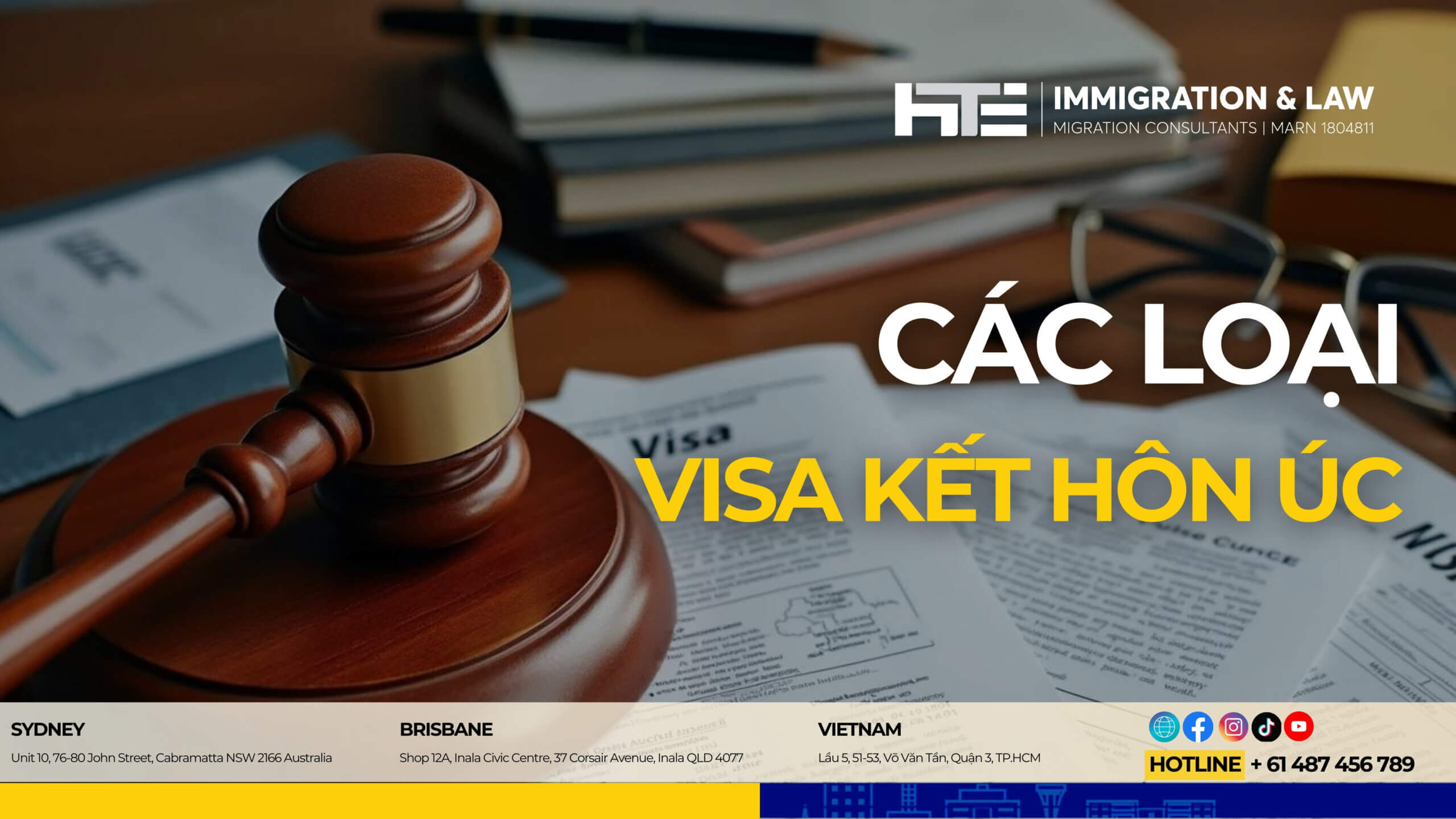 Cac loai visa ket hon Uc