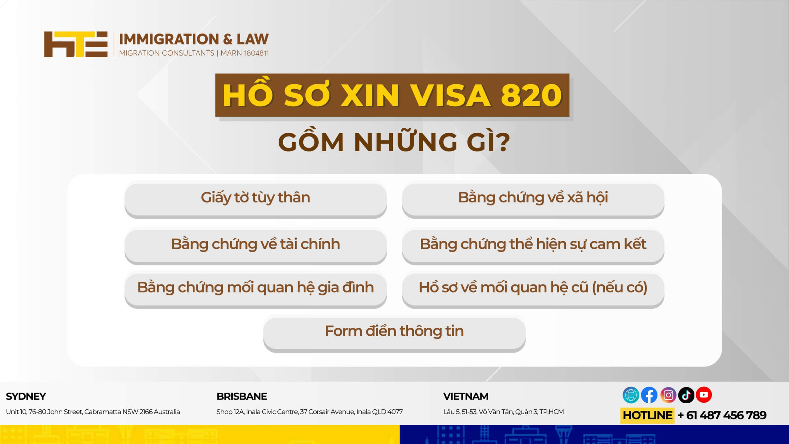 Ho so xin visa 820 gom nhung gi