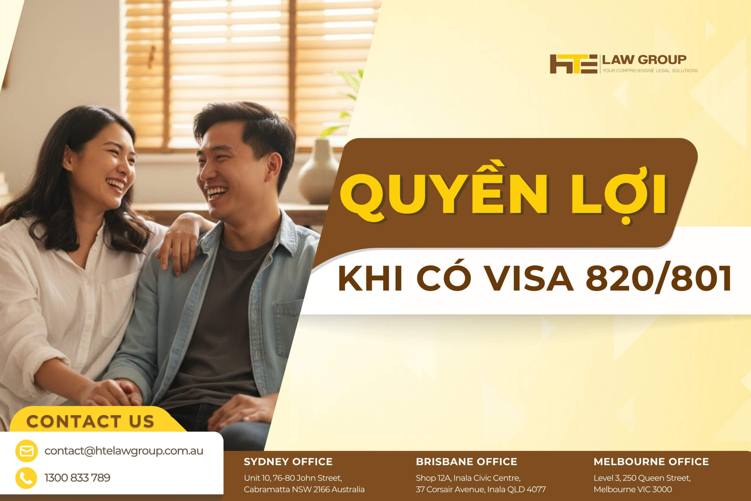 quyền lợi khi có visa 820 úc 