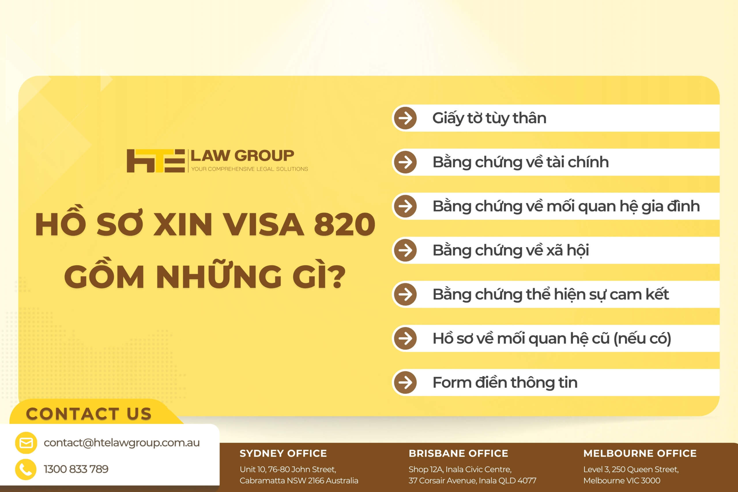 hồ sơ xin visa 820 úc