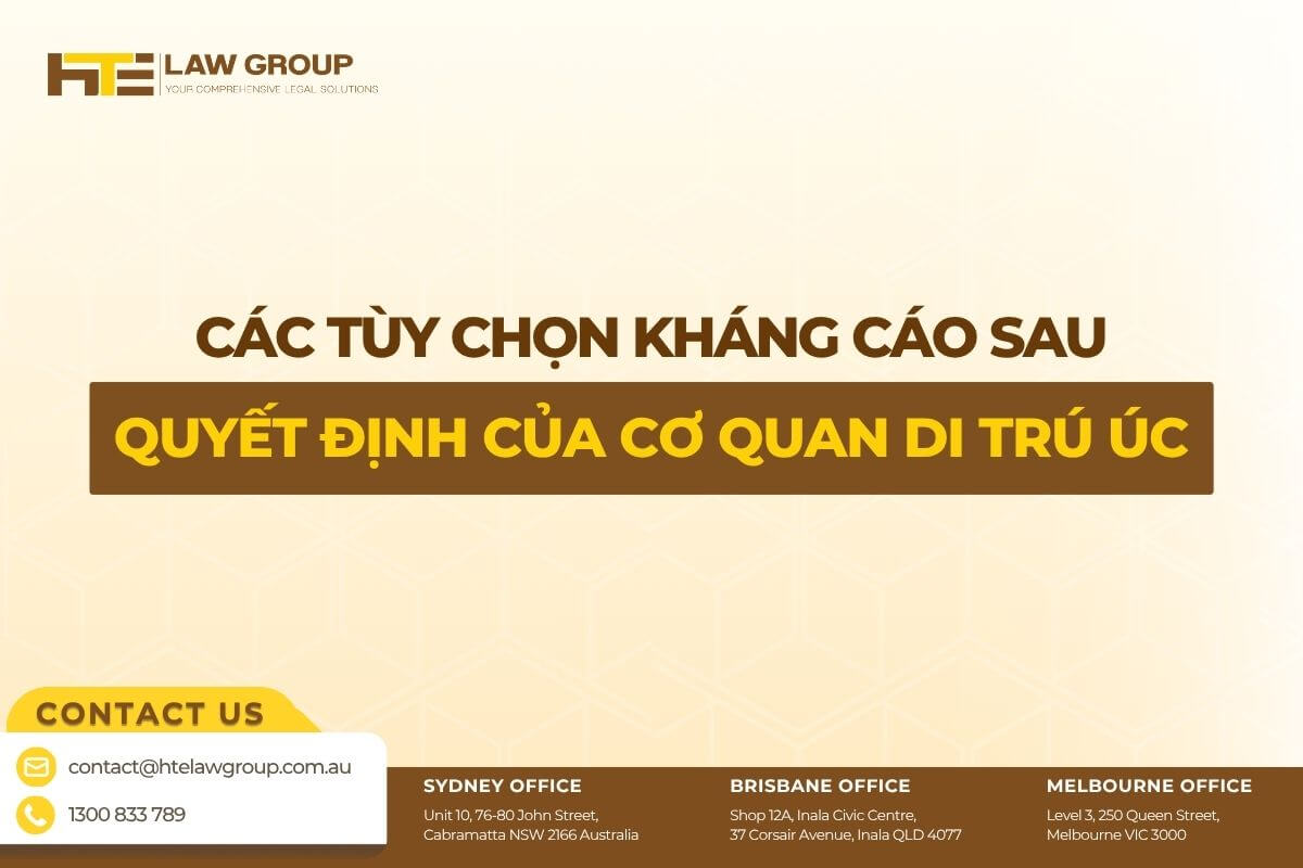 CAC TUY CHON KHANG CAO SAU QUYET DINH CUA CO QUAN DI TRU UC