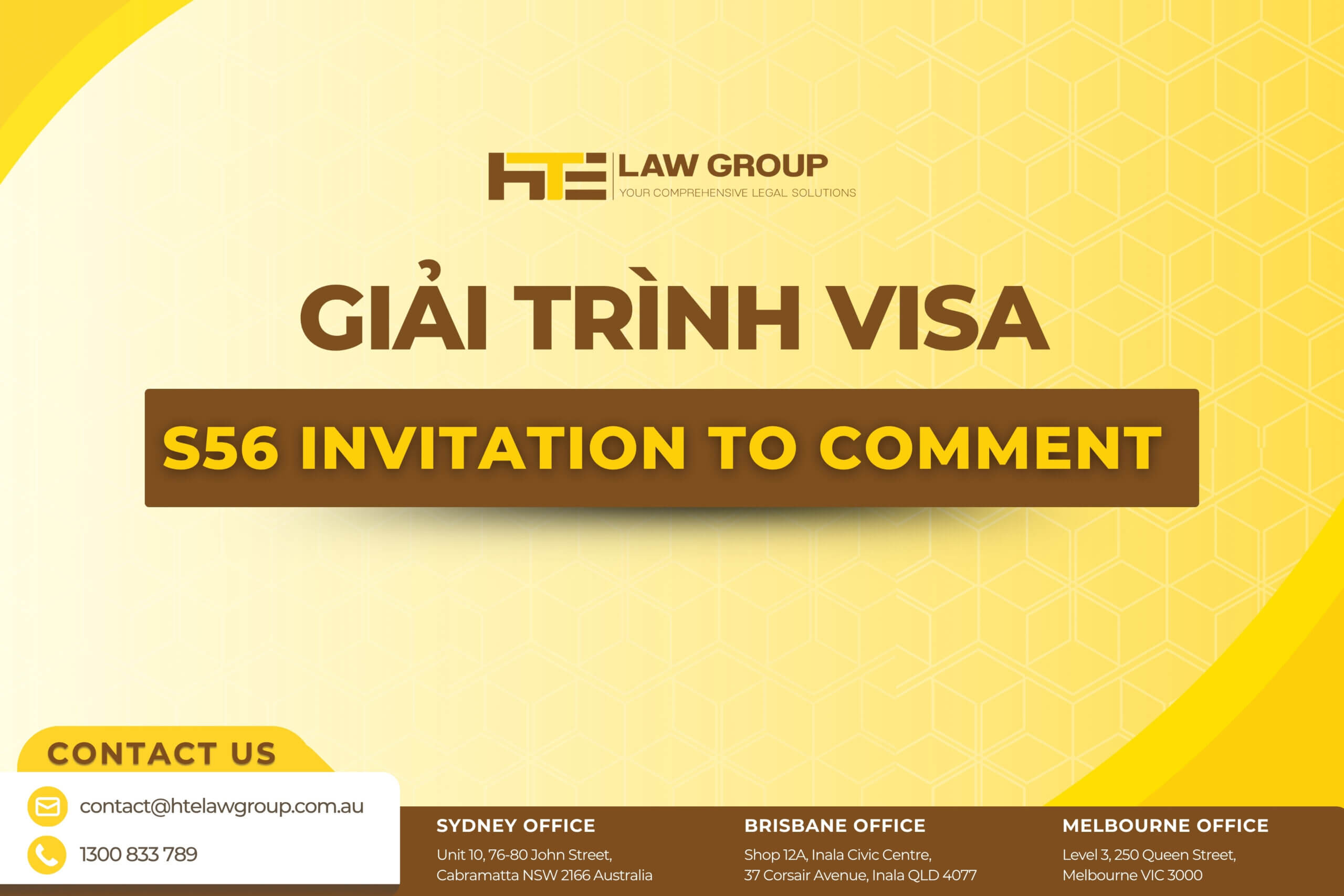 Giai trinh visa S56 invitation to comment