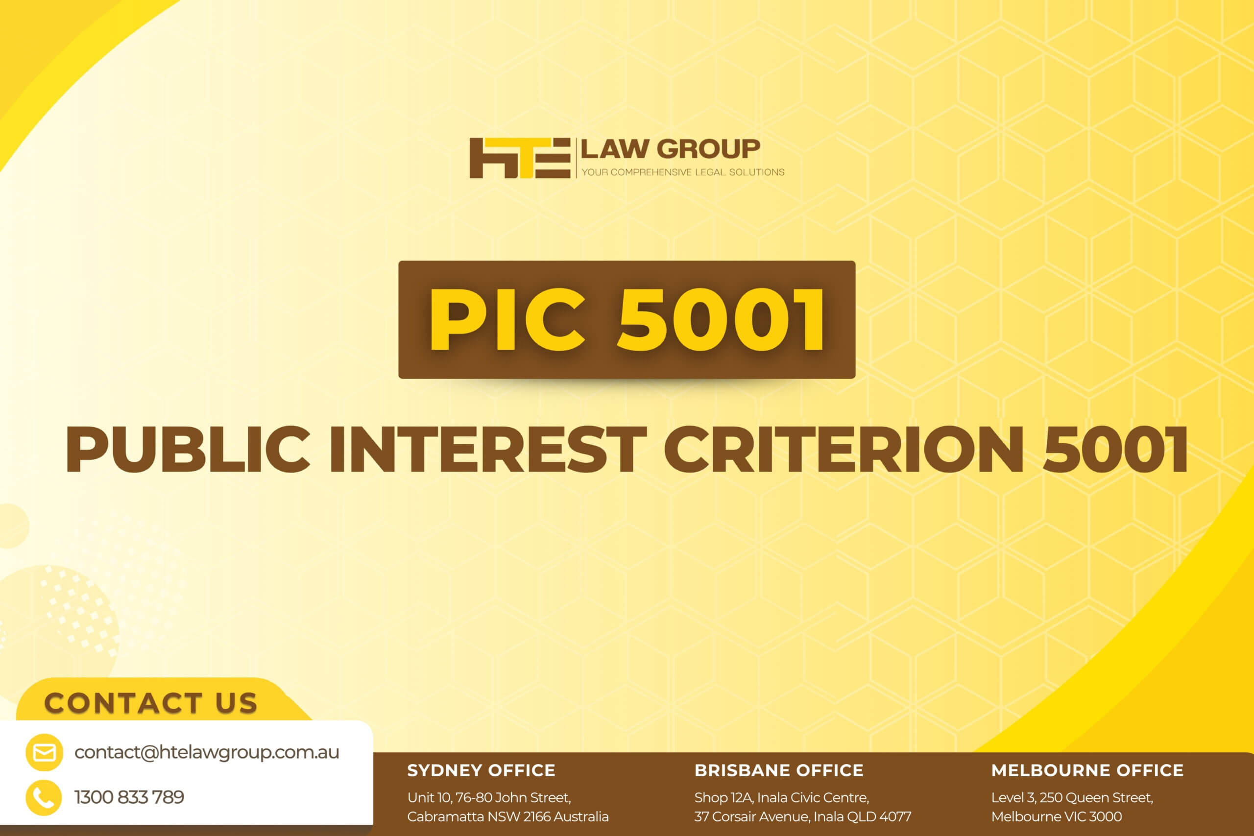 SPECIAL RETURN CRITERION 5001 - SRC 5001