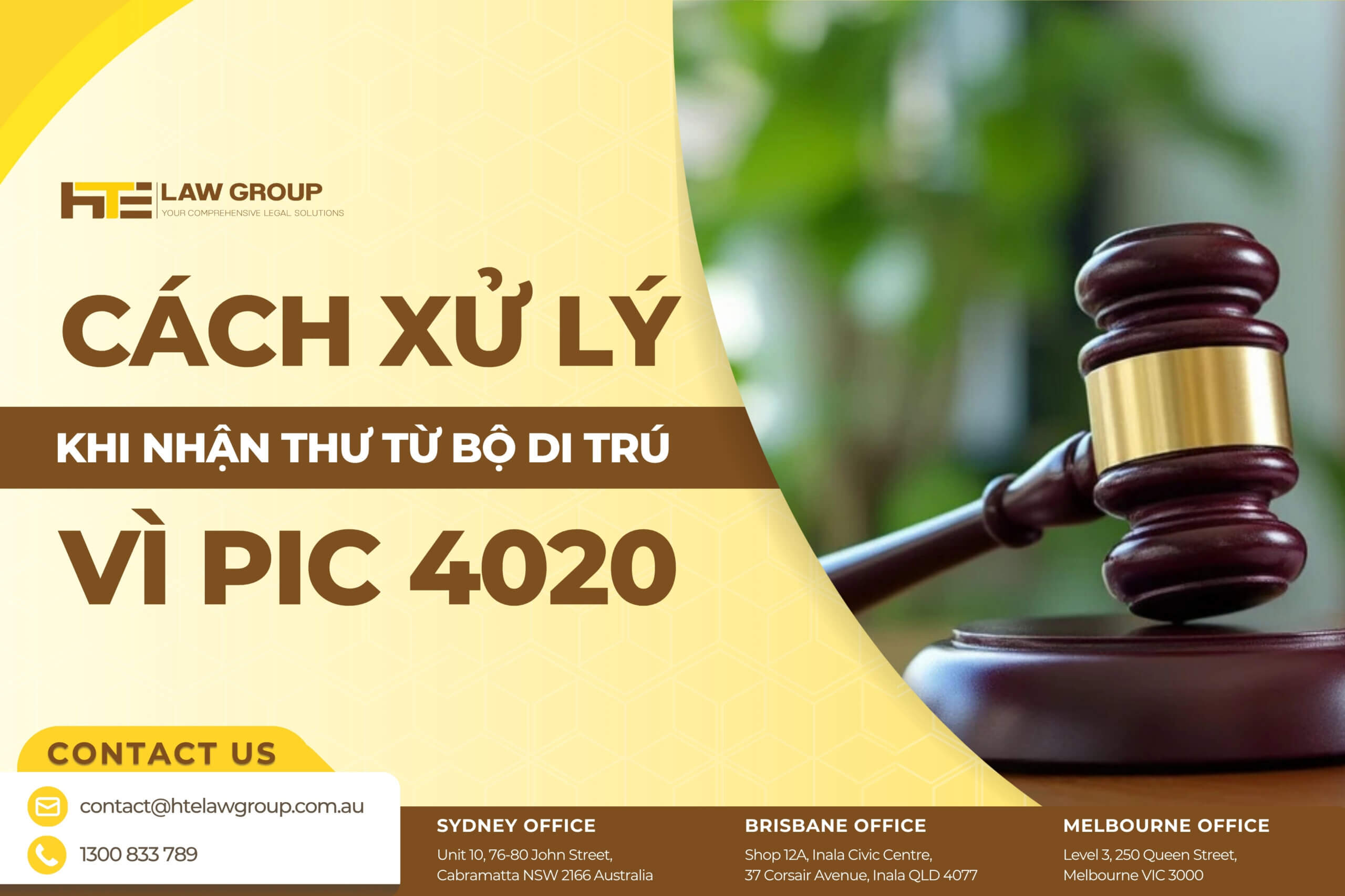 cach xu li khi nhan thu tu Bo di tru vi PIC 4020